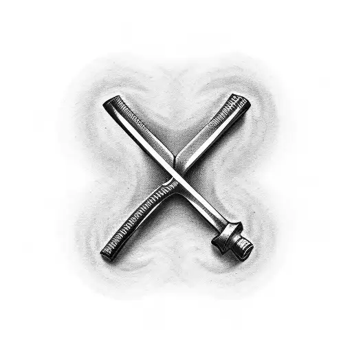 crossed wrenches memorial tattoo tattoo design idea