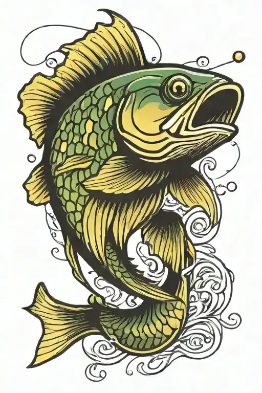 fishing lure shaped tattoo design idea