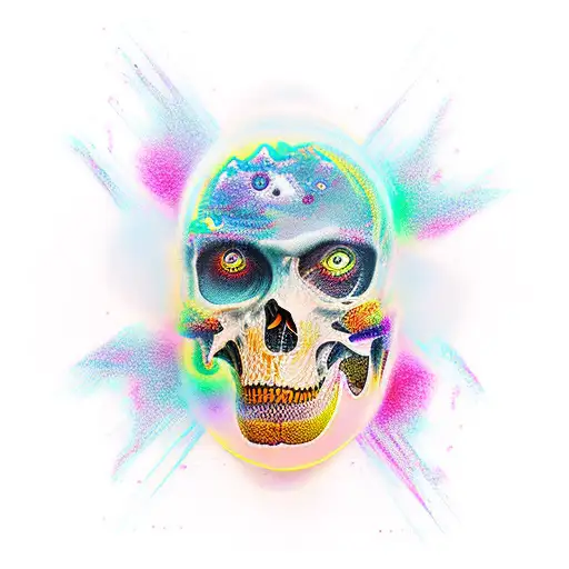 Glass with ice  tattoo design idea