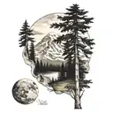 mount rainier tattoo design idea