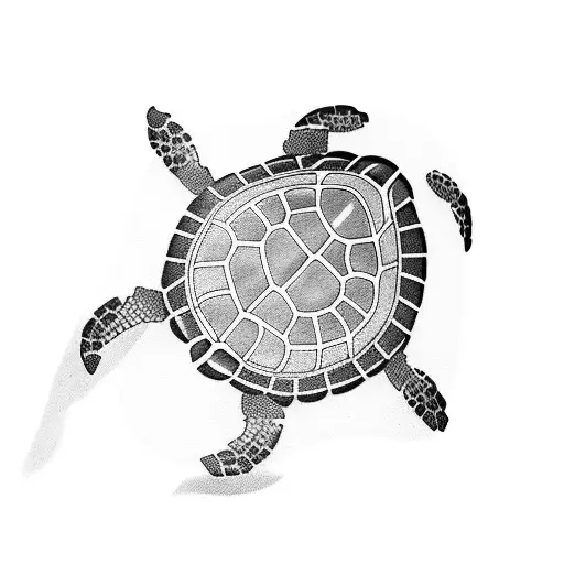 Turtle tattoo design idea