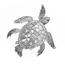 Turtle tattoo design idea