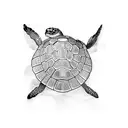 Turtle tattoo design idea