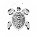Turtle tattoo design idea