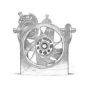 A tattoo design of a movie reel with iconic scenes from Gladiator and Lord of the Rings intertwined tattoo design idea