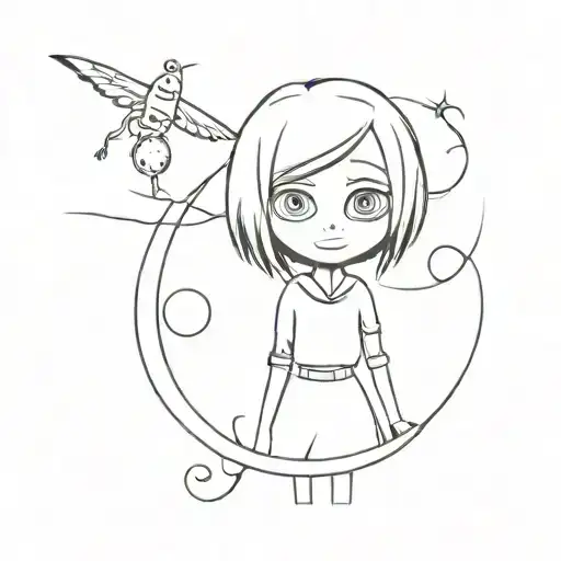 coraline jones tattoo design idea