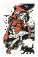 Little Red Riding Hood tattoo design idea