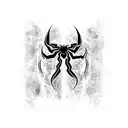 Venom Symbol from Spiderman 2 game tattoo design idea