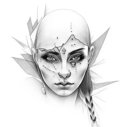 tattoo for women representing many struggles in life finally found someone that makes her feel safe  tattoo design idea