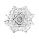 cobra hexagon  tattoo design idea