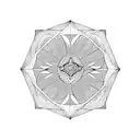 cobra hexagon  tattoo design idea