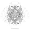 cobra hexagon  tattoo design idea