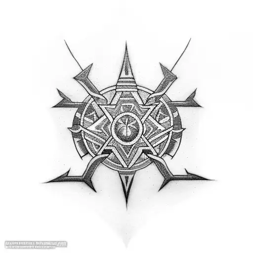 "Seeking a tattoo inspired by Latvian pagan symbols like the Thunder Cross, Jumis, and more, merged with three Latvian s tattoo design idea