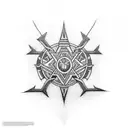 "Seeking a tattoo inspired by Latvian pagan symbols like the Thunder Cross, Jumis, and more, merged with three Latvian s tattoo design idea