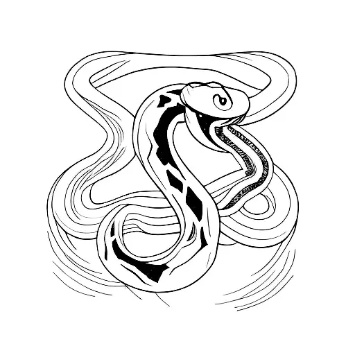 Snake Sword wees tattoo design idea
