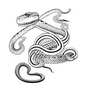 Snake Sword wees tattoo design idea