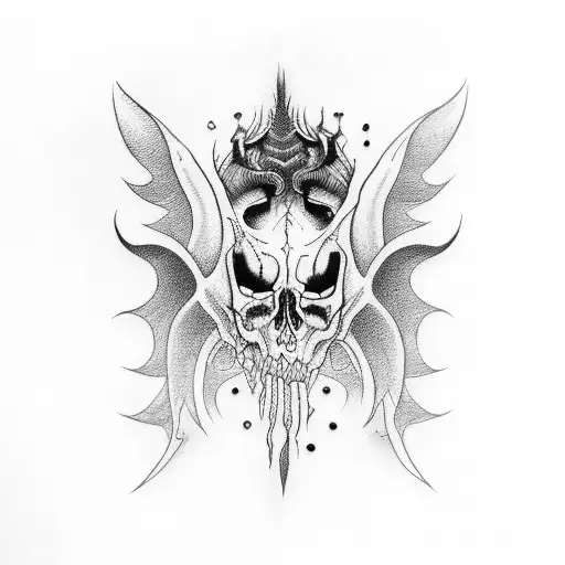 Lilith Diablo 4 resting on her hand tattoo design idea