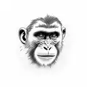 Realistic tattoo with monkey and casino and money tattoo design idea