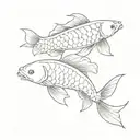 Koi fish & japanese culture tattoo design idea