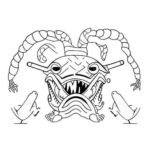 A minimalist tattoo of a crocodile wearing glasses, symbolizing your love for both crocodiles and philosophy. tattoo design idea