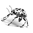 ladybugs on vines tattoo design idea