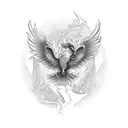 Phoenix keep going hard work tattoo design idea