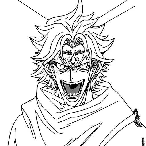 trevo de 5 folhas do asta de black clover com estigma do alucard de hellsing tattoo design idea