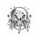 matching cartoon ghost tattoos tattoo design idea