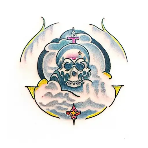 st Christopher patron Saint  tattoo design idea