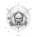 st Christopher  tattoo design idea