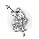 st Christopher  tattoo design idea