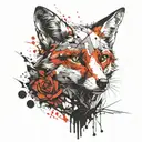 Fox tattoo design idea