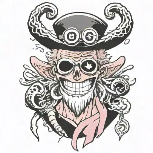 doflamingo jollyroger tattoo onepiece strohhut logo tattoo design idea