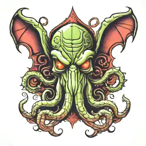 cthulhu tattoo tattoo design idea