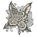 Design a tattoo that integrates the phrase "WITHOUT YOU, I AM NOT ME" prominently and elegantly, artistically intertwining tattoo design idea