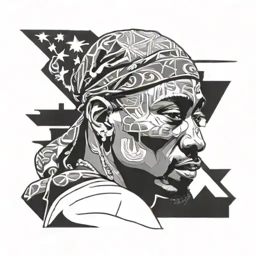 Tupac tattoo design idea