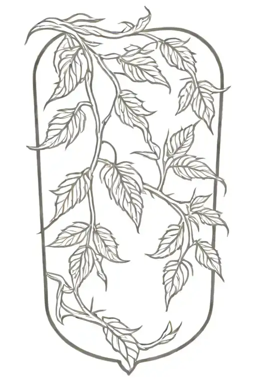 barley, hops vines with barley tattoo design idea