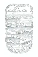 CAPE COD, WAVE, BEACH tattoo design idea