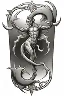 sagittarius scorpio 19 tattoo design idea