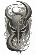 sagittarius scorpio 19 tattoo design idea