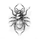 beetle tattoo design idea