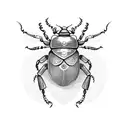 beetle tattoo design idea