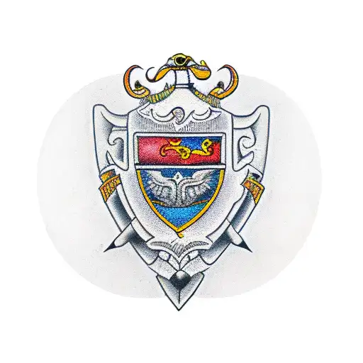 family crest for thompson and Gorman mixed together tattoo design idea