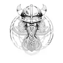 viking braid pattern tattoo design idea