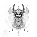 viking braid pattern tattoo design idea