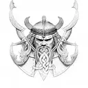 viking braid pattern tattoo design idea