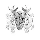 viking braid pattern tattoo design idea