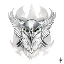 odin,2 ravens tattoo design idea
