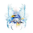abstract eagle with wings (shoulder tattoo) tattoo design idea