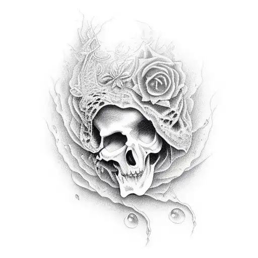 dance with a death  tattoo design idea